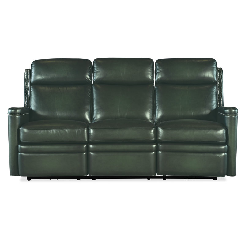 Hamilton Power Sofa with Power Headrest, Green