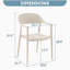 Chaise de salle à manger d'extérieur empilable-121252282