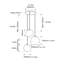 Luminaire suspendu en verre Kadnis Triple