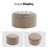 27.2'' Upholstered Round Tufted Ottoman With Storage-332046411
