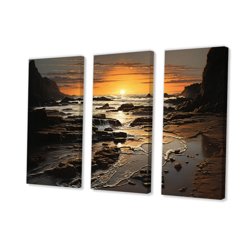 Beach Photo Rockies V - Ensemble de salon d'art mural nautique et de plage, H 28 po x l 36 po x P 1 po