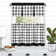 Achim Importing Co Plaid Tailored 58'' W Kitchen Curtain & Reviews ...