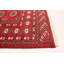 Tapis unique en laine noué à la main style Bokhara des années 2010 de 4 pi x 6 pi 3 po rouge / brun / brun clair Gunnulf