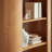 Aspect 74 Inch Curved 4 Tier Bookshelf