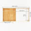 Mercia 20ft x 10ft Elite Pent Log Cabin With Patio Area (28mm)