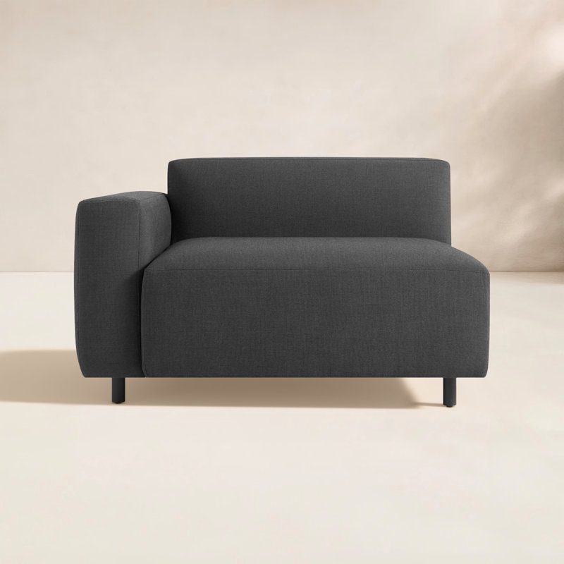 Méridienne d'extérieur gauche 9 verges, Charbon Sunbrella®