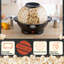 Machine à maïs soufflé - Popcorn électrique 800W - Machine à maïs soufflé d'une capacité de 6 pintes avec agitateur intégré et bol de service de Great Northern Popcorn (noir)-129483773
