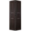Porte pliante préfinie en bois manufacturé et en métal lambrissé-85363164-85363163