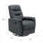 Gray Swivel Gliding Recliner with Easy Assembly and Contemporary Design for Comfortable Seating