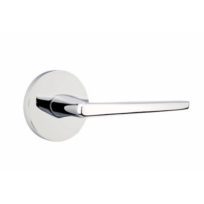 Emtek Modern Classic Brass Privacy Leverset w/ Disk Rosette & Hermes Lever (CF)