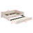 Upholstered Platform Bed With USB And Trundle Bed-950120466