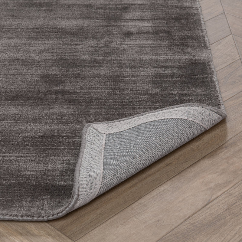 Tapis tissé à plat Lowesdale, Rectangulaire 2 pi x 3 pi, Gris anthracite