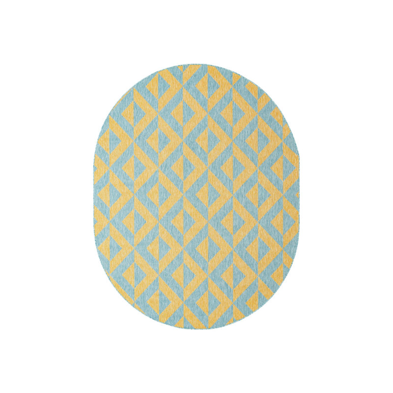 Jill Zarin Napa Indoor/Outdoor Rug, Oval 7'10" x 10'