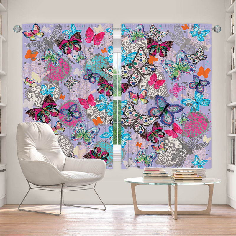 Room Darkening Curtain Pair, 40" W x 61" L