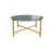 Coffee Table | Green Marble Coffee Table with Golden Metal Frame for Living Room Decor | 17"-1148229750