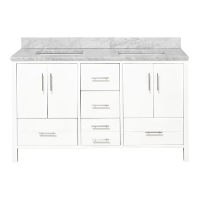 Ensemble de meuble-lavabo double 60 po Kiara
