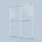 Tyler 68–72'' W x 76'' H Frameless Bypass Shower Door with 3/8'' Tempered Glass