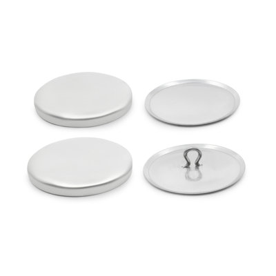 Dritz 1-1/8" Craft Cover Buttons & Tools, 48 Sets, Nickel