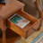 End Table with Drawer and Shelf for Small Spaces, Solid Wood Side Table for Living Room