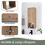Armoire de toilette murale 10 "avec tablette ouverte, porte à fermeture douce