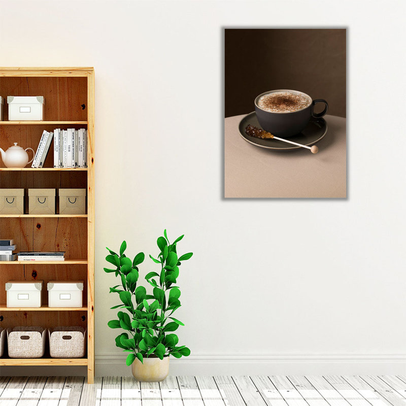 Cappuccino 2 - reproduction d'art sur toile, H 24 po x l 18 po