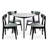 Clinger Clemente 4 - Person Dining Set-1279611230