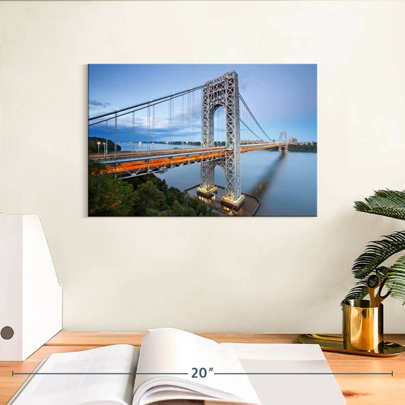 Lilie NY George Washington Bridge, 8" H x 12" W