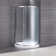 OVE Decors Breeze Premium 33 in. Round Shower Kit w/ Frosted, Base in Chrome Finish