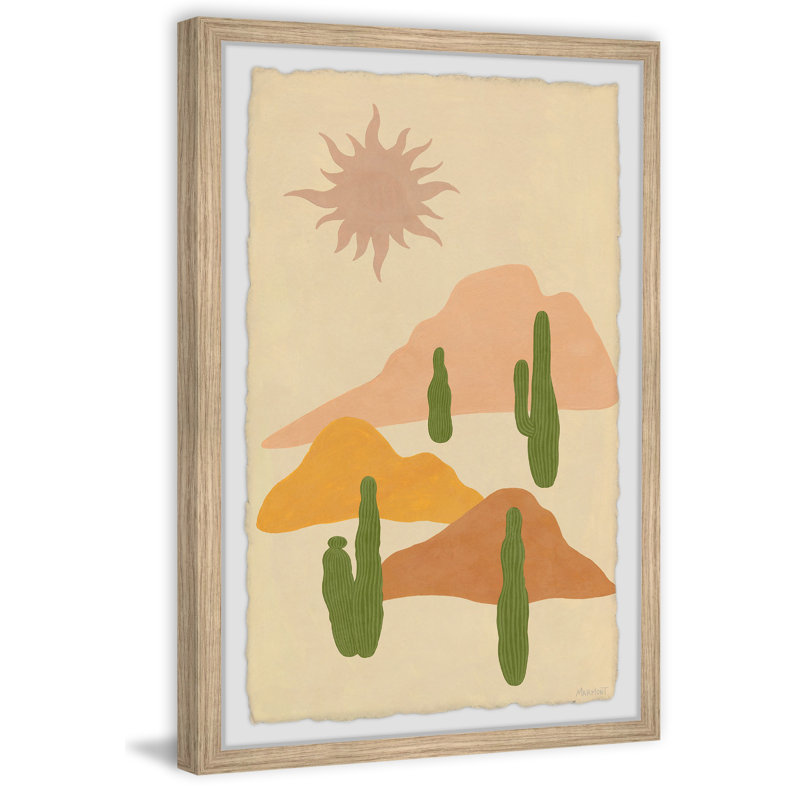 Walk Through The Sand - Single Picture Frame Print, 30cm H x 20cm W x 3.81cm D