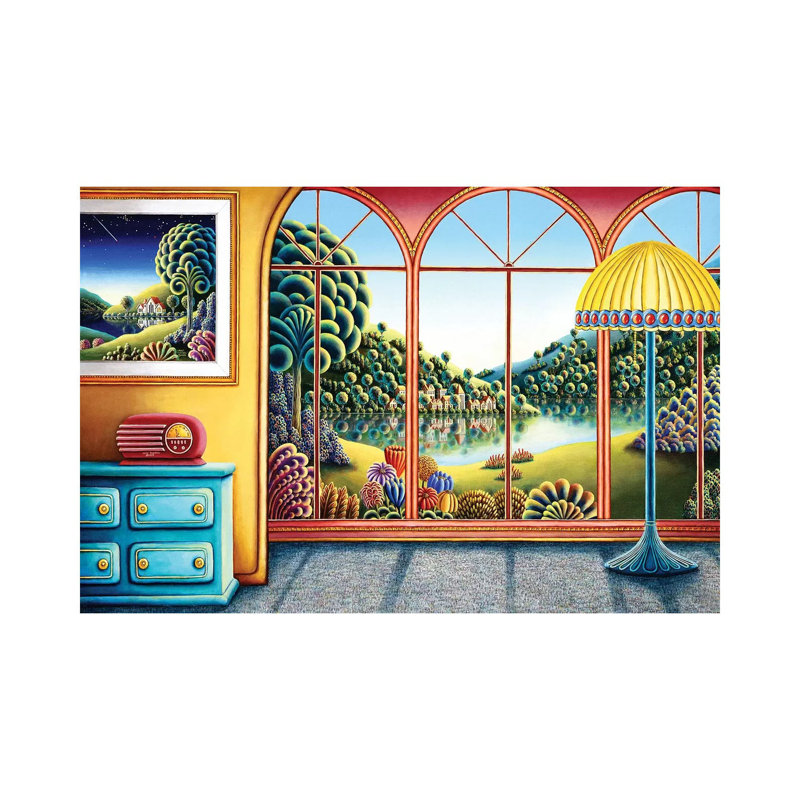 Radio Days IX by Andy Russell - Wrapped Canvas Print