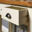 Chosposi 85cm Solid Wood Top Console Table