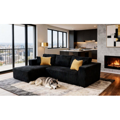 Indoor Upholstered Sofa Upholstered Sectional Sofa for Modern Living