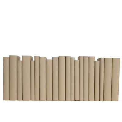 Livres décoratifs - Livres sur papier grès - Livres brun clair au pied