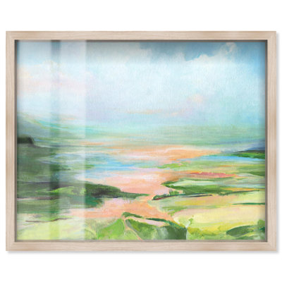 «Enjoy the Nature Shadowbox Print Colorful Landscape» par Art Remedy