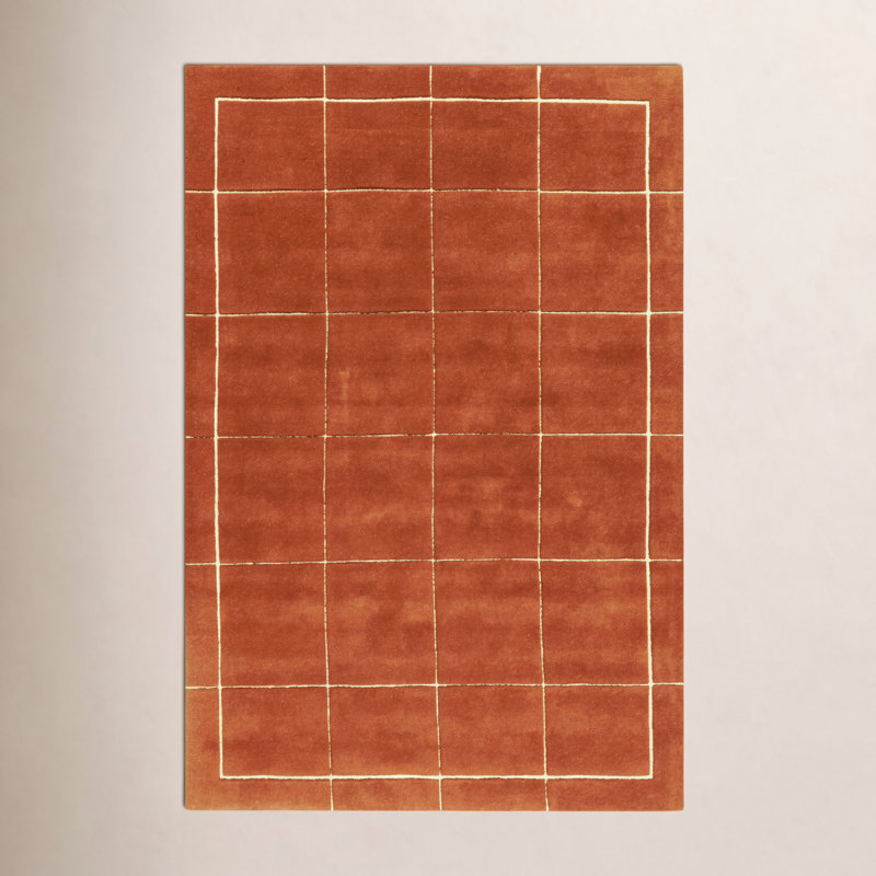 Tapis touffeté à la main brun clair Mallory, Rectangle 2 pi x 3 pi