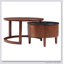 Table basse vintage gigognes avec tiroir cannelé pour un rangement élégant et une efficacité d'espace