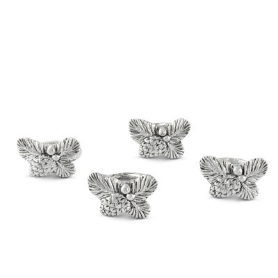 Pine Cone Forest Metal Napkin Ring