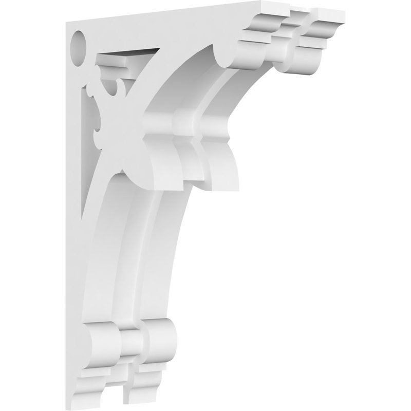 Sellek White PVC Decorative 6" Corbel Bracket