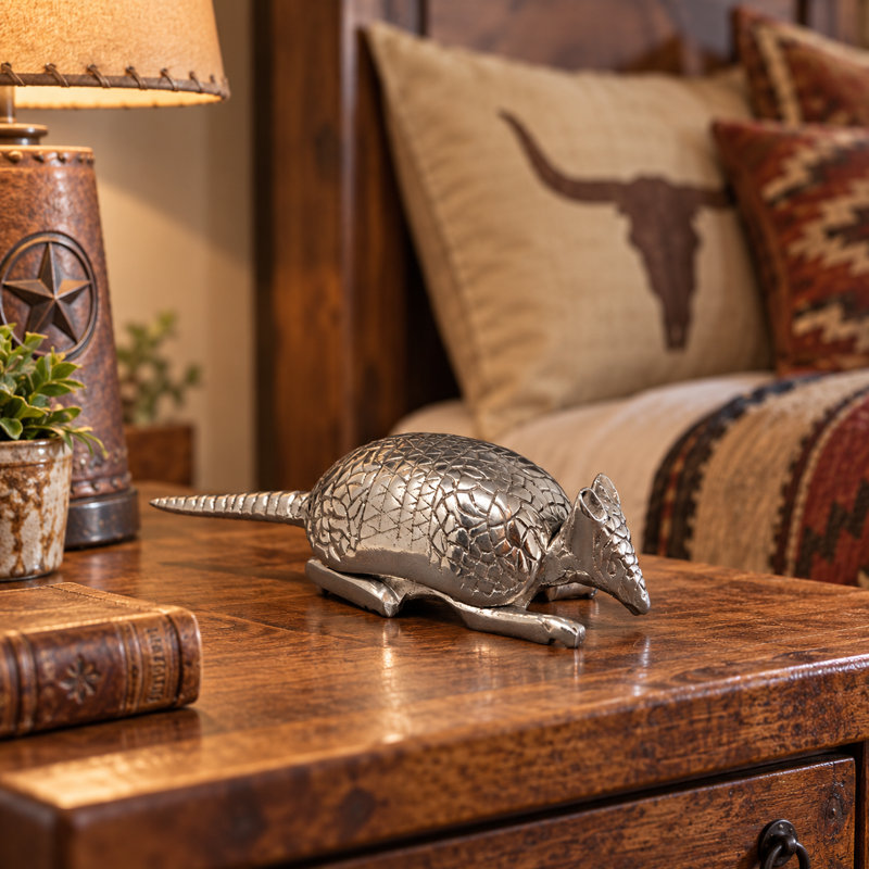 Lone Star ’Dillo Pewter Trinket Box