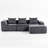 Modular Sectional Sofa, Modern Couch With Matching Ottoman