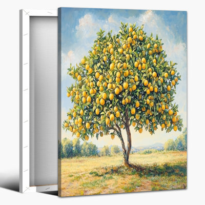 Art mural citron, art mural sur toile citron, décoration murale de cuisine italienne, œuvre de fruits, décoration murale citron méditerranéen pour cuisine ou salle à manger, photos pour mur de cuisine, encadré prêt à accrocher 36 po x 48 po