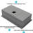 30" Single Bowl Undermount Kitchen Sink In 304 Stainless Steel, Featuring X - Shaped Drainage, Workstation Ledges, And Condensation Film Made Of With Water Flow, Functionality, Layer