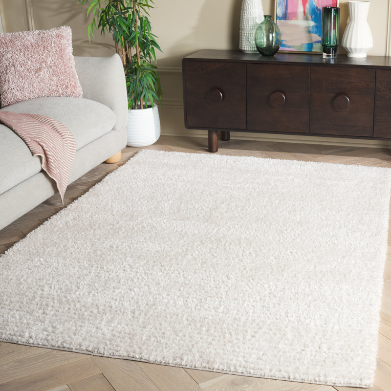Immanuel Penelope Shag Performance Solid Color Rug, Rectangle 4' x 6'