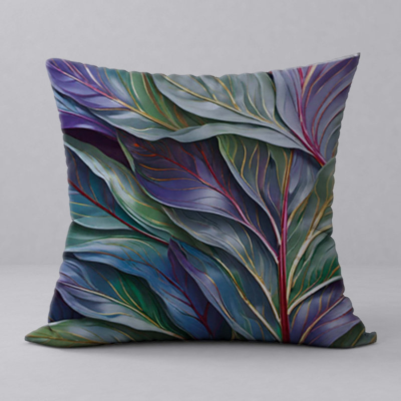 Abstract Reversible Throw Pillow