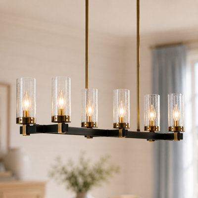 Belser 6-Light Medium Dimmable Classic/Traditional Linear Chandelier