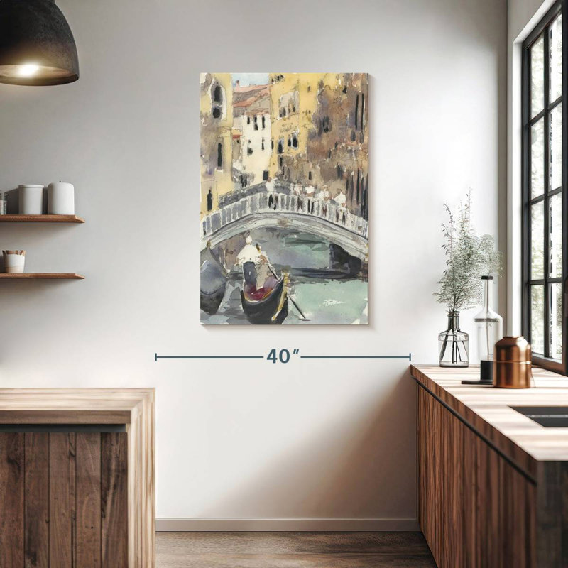 Aime Along The Venice Canal, 39" H x 26" W