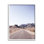 «Empty Desert Road Sun», asphalte blanchie, photographie encadrée noire, art texturé par Nathan Larson