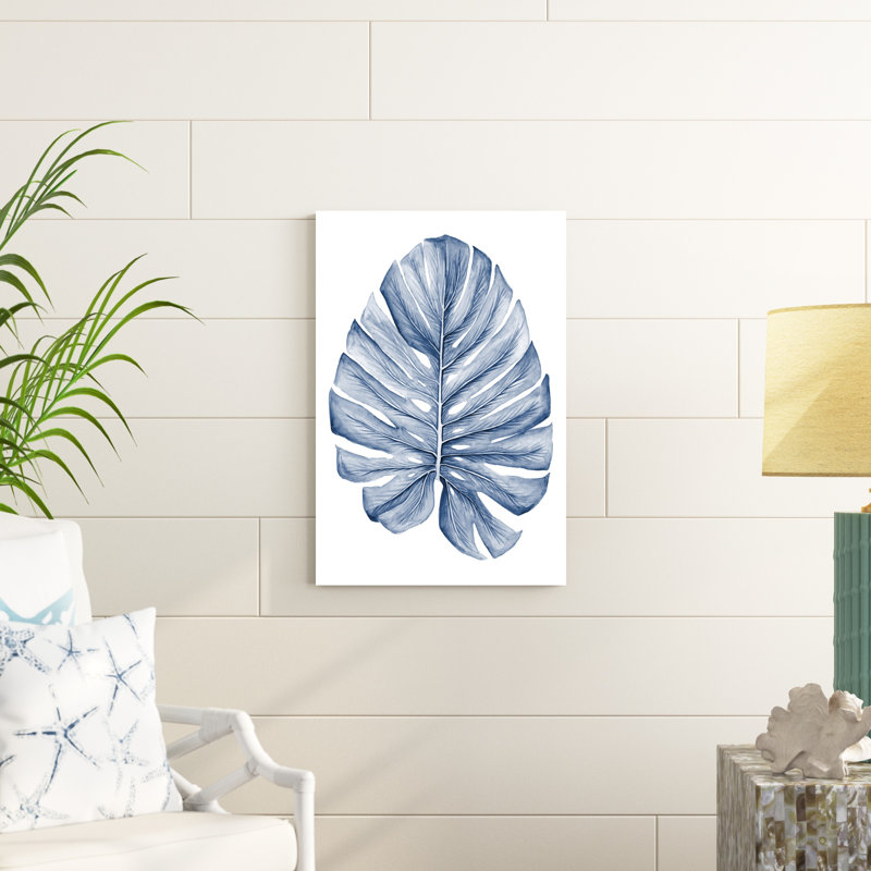 Feuilles tropicales indigo, H 30 po x l 20 po x P 1 po