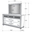 Dasher 7-drawer Dresser with Mirror White-2109044151