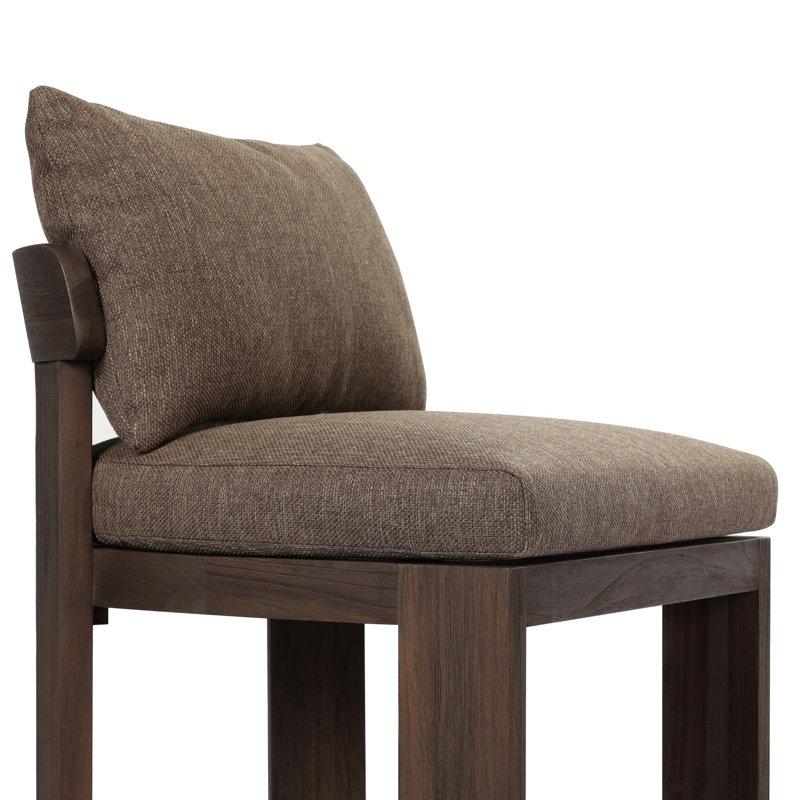 Jackson Outdoor Teak Dining Side Chair, Ellor Brown